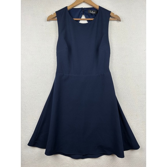 Lulus Dresses & Skirts - Lulus Dress Womens Medium Skater Lace Back Open Back Elegant